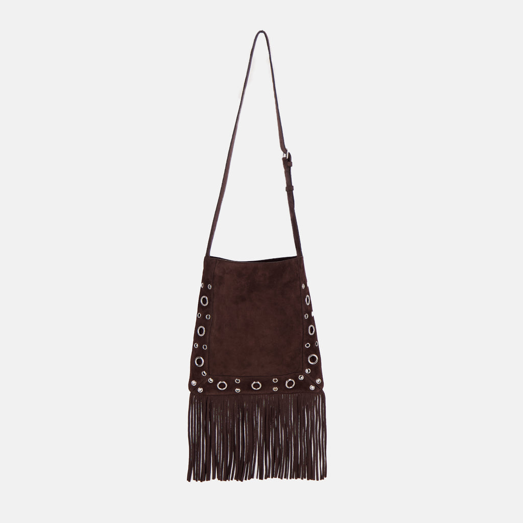Sacs bandoulière Sac Nellcôte à franges Valentino Garavani Marron Femme