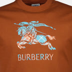 Immagine della maglietta EKD marrone del marchio Burberry per uomo - Stagione Primavera-Estate 2026 - Vista Dettagliata_1