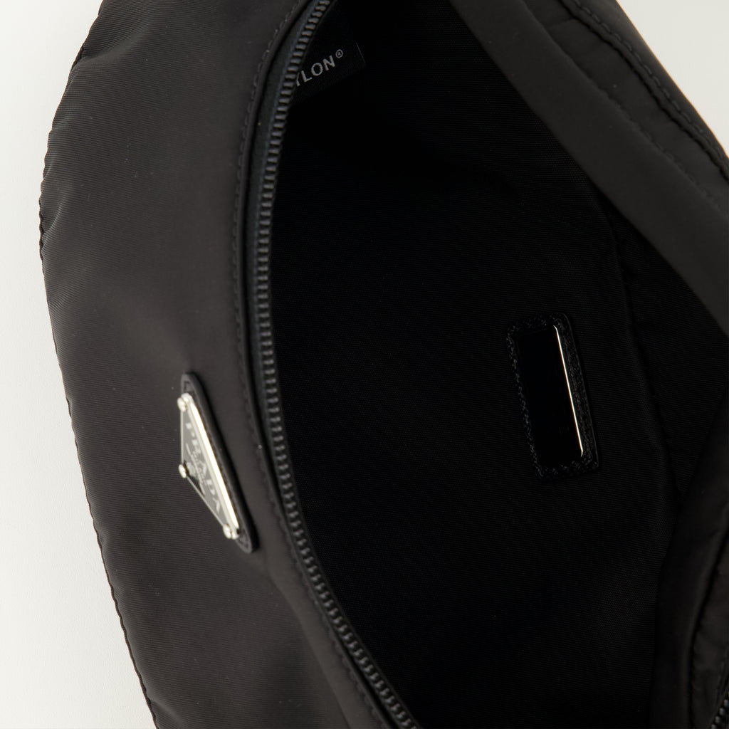 Sacs banane Schwarze Re-Nylon Gürteltasche Prada Noir Homme