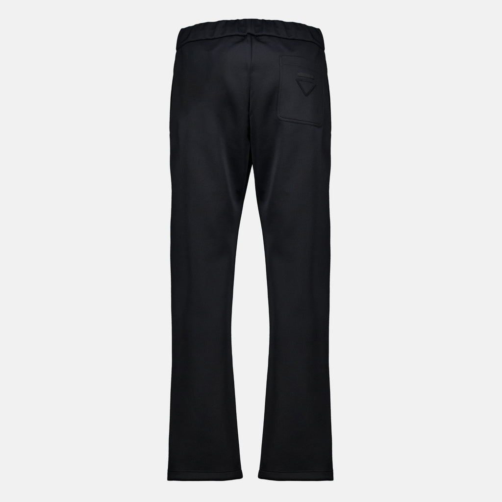 Pantalons Black Technical Fabric Pants Prada Noir Homme