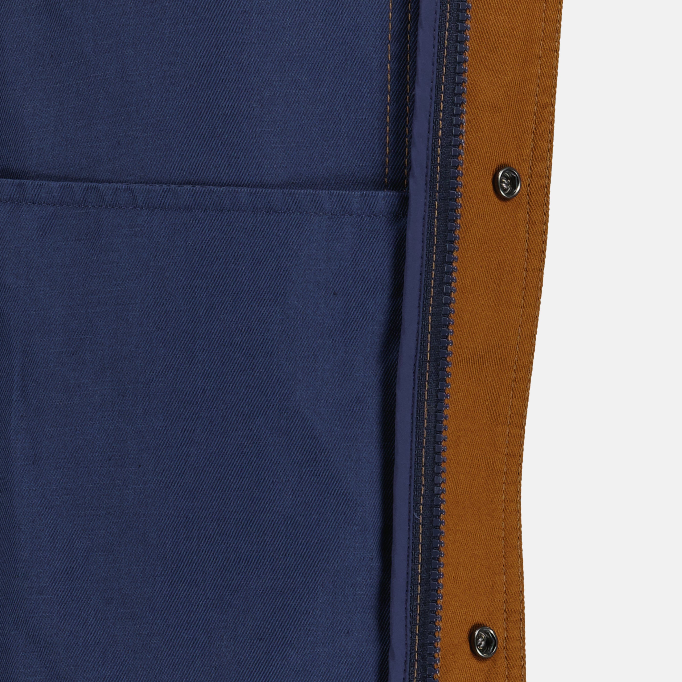 Vestes Casaco Camisa Watagua em Algodão e Linho Azul Marinho Moncler Bleu Homme