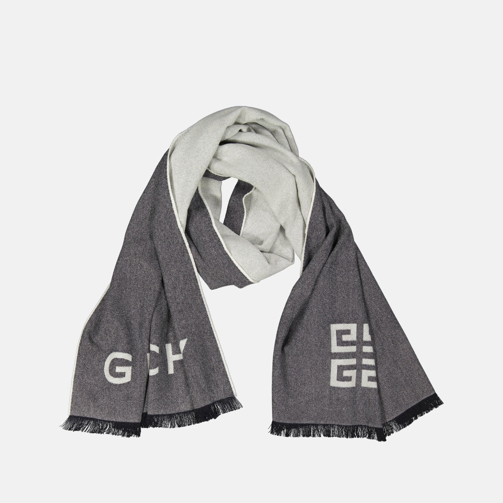 Écharpes, foulards et gants Écharpe 4G en laine Givenchy Gris Femme
