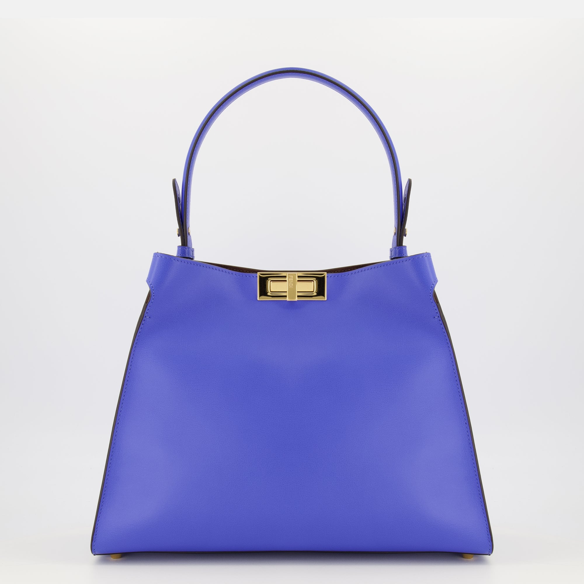 Sacs à main et épaule Sac Fendi Way medium en cuir bleu Fendi Bleu Femme