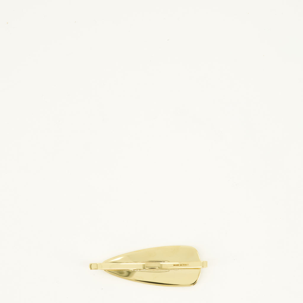 Chapeaux, casquettes et bonnets White Enamelled Metal Hair Clip Miu Miu Blanc Femme