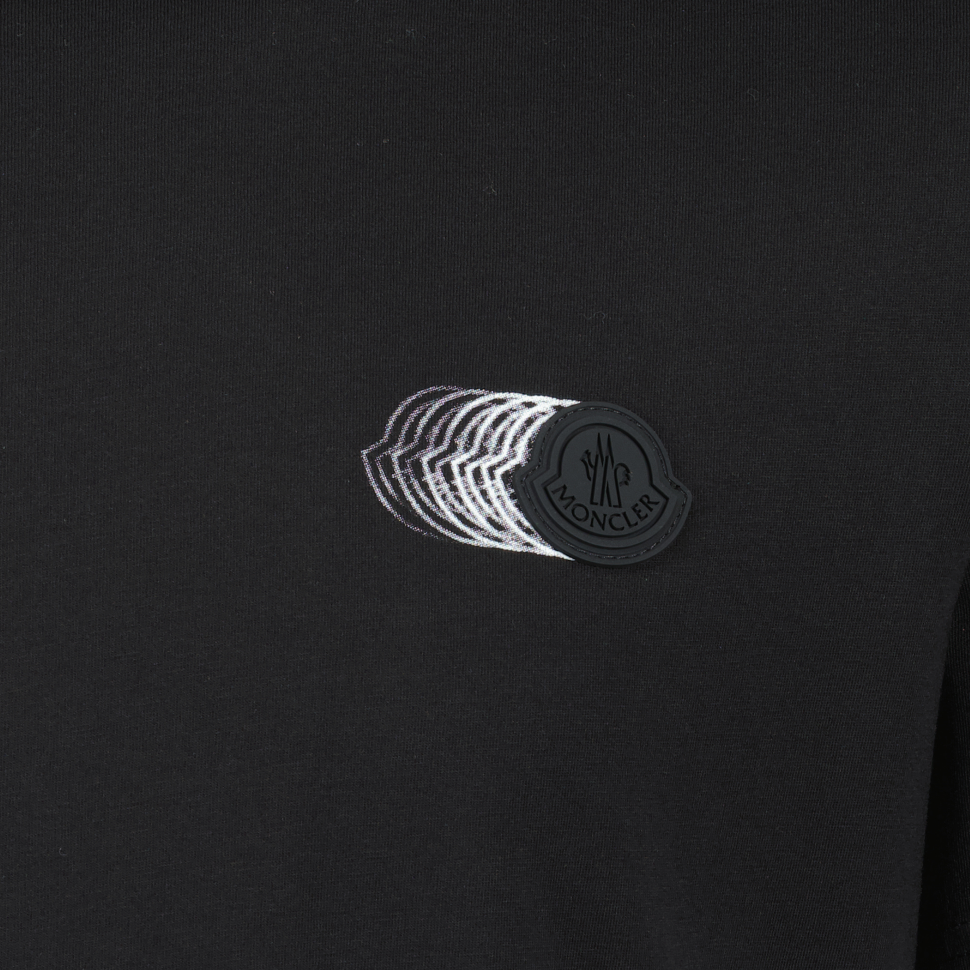 Tシャツ フェイドロゴプリントTシャツ Moncler 黒 Homme