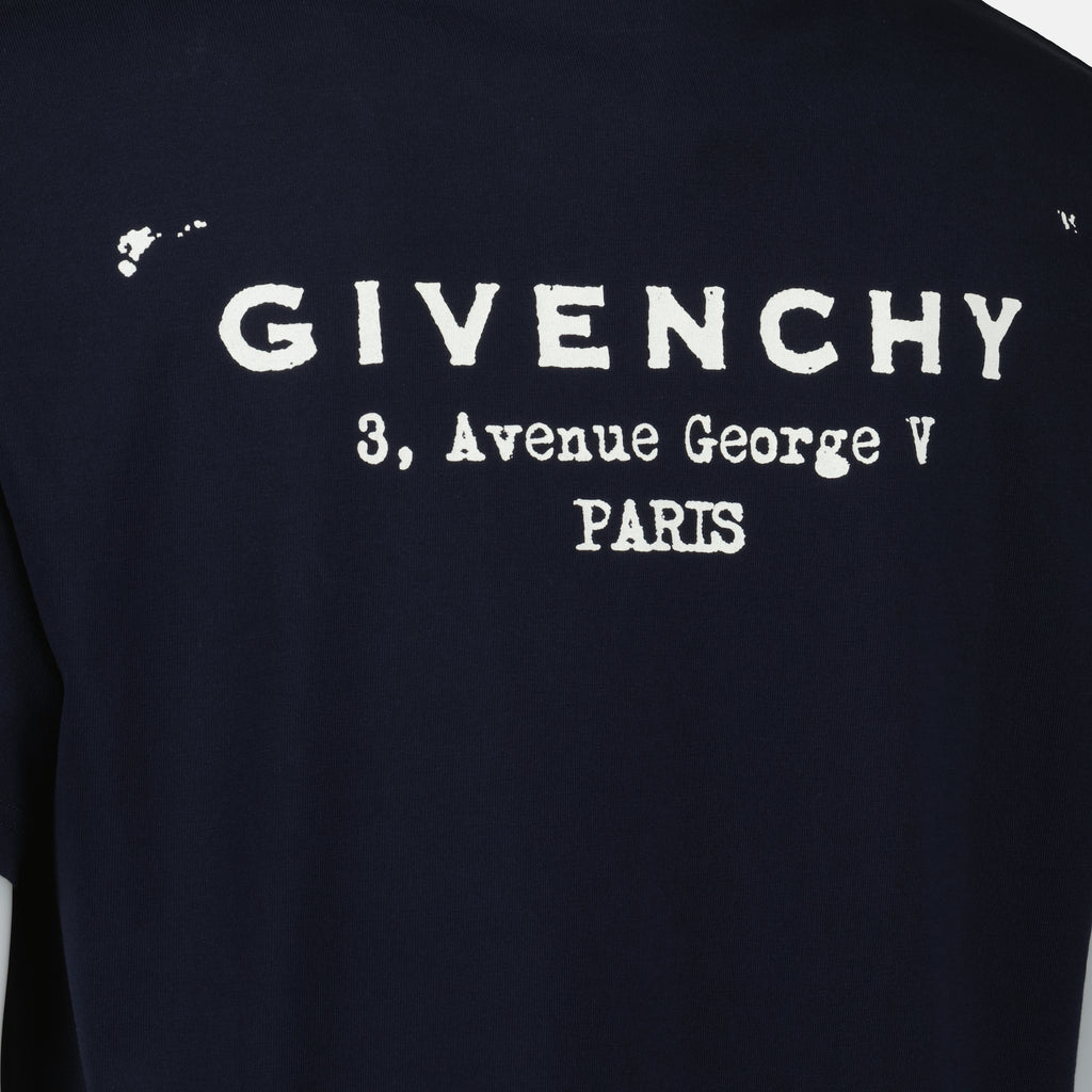T-shirts T-shirt Signature Givenchy Bleu Homme