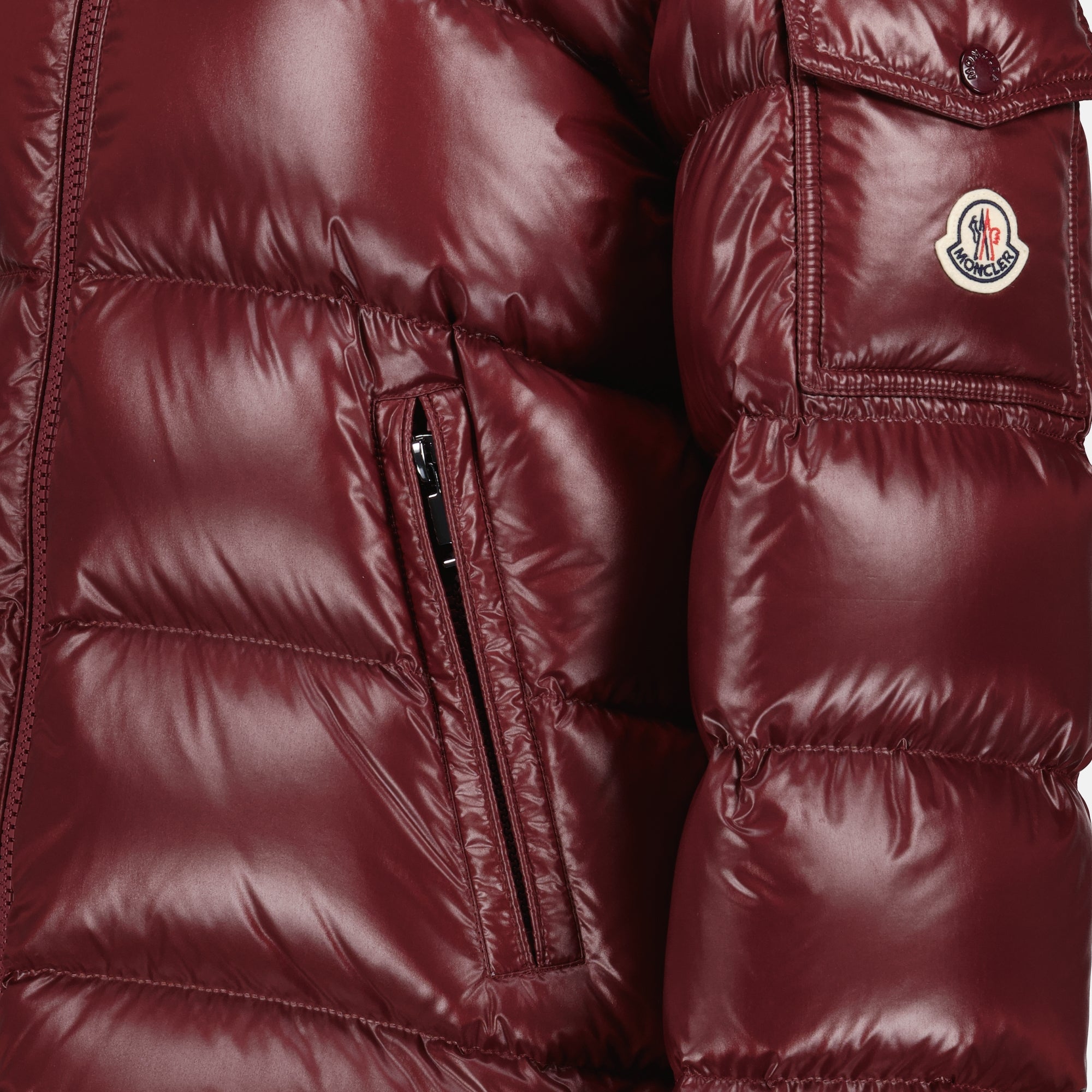 Manteaux Doudoune Maire bordeaux Moncler Bordeaux Femme
