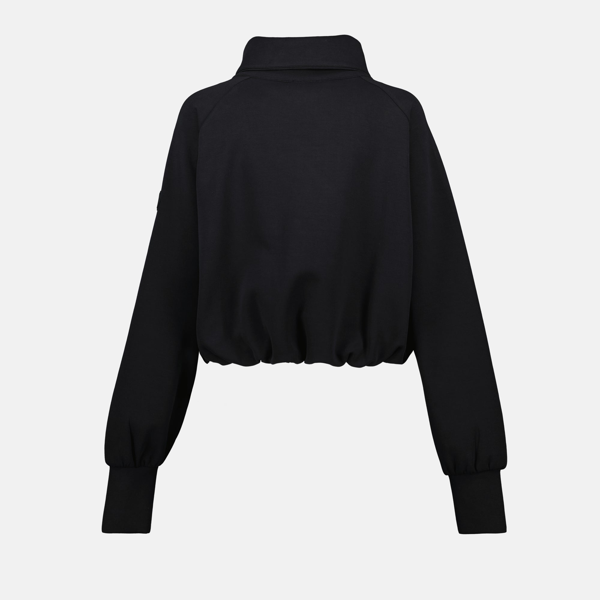 Jaquetas Casaco Curto com Fecho Zip Moncler Preto Femme