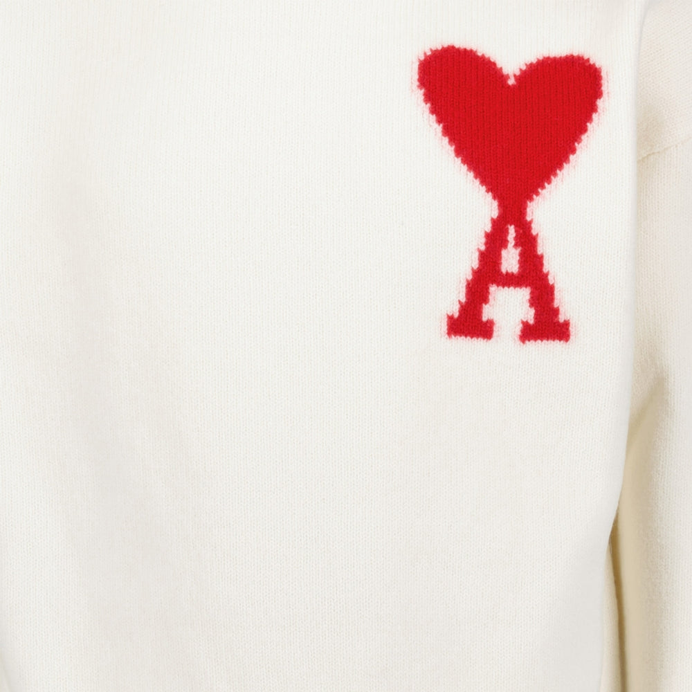 Malhas Col roulé AMI de coeur Ami PARIS Branco Unissex