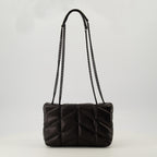 Bild der Saint Laurent Damen Tasche Puffer Toy aus schwarzem Leder - Herbst-Winter 2025 - Rückansicht