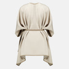 Vestes Beige Wolle Cape mit Gürtel Max Mara Beige Femme