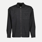 Jacken Veste chemise Prada Grau Homme