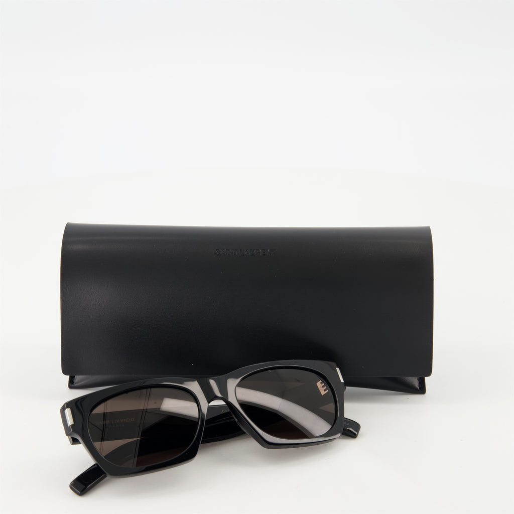 Brillen SL 402 Sonnenbrille Saint Laurent Schwarz Unisex