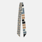 Sciarpe e guanti Wrappy en soie FF Fendi Blu Femme