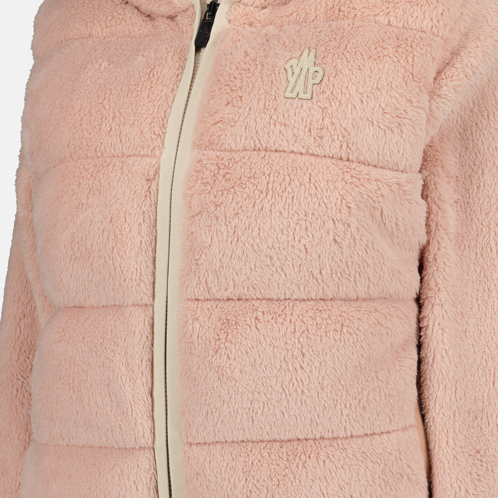 여성을 위한 Moncler Grenoble의 분홍색 Polartec® 지퍼 재킷 이미지 - 2025년 가을-겨울 시즌 - 상세 보기_1