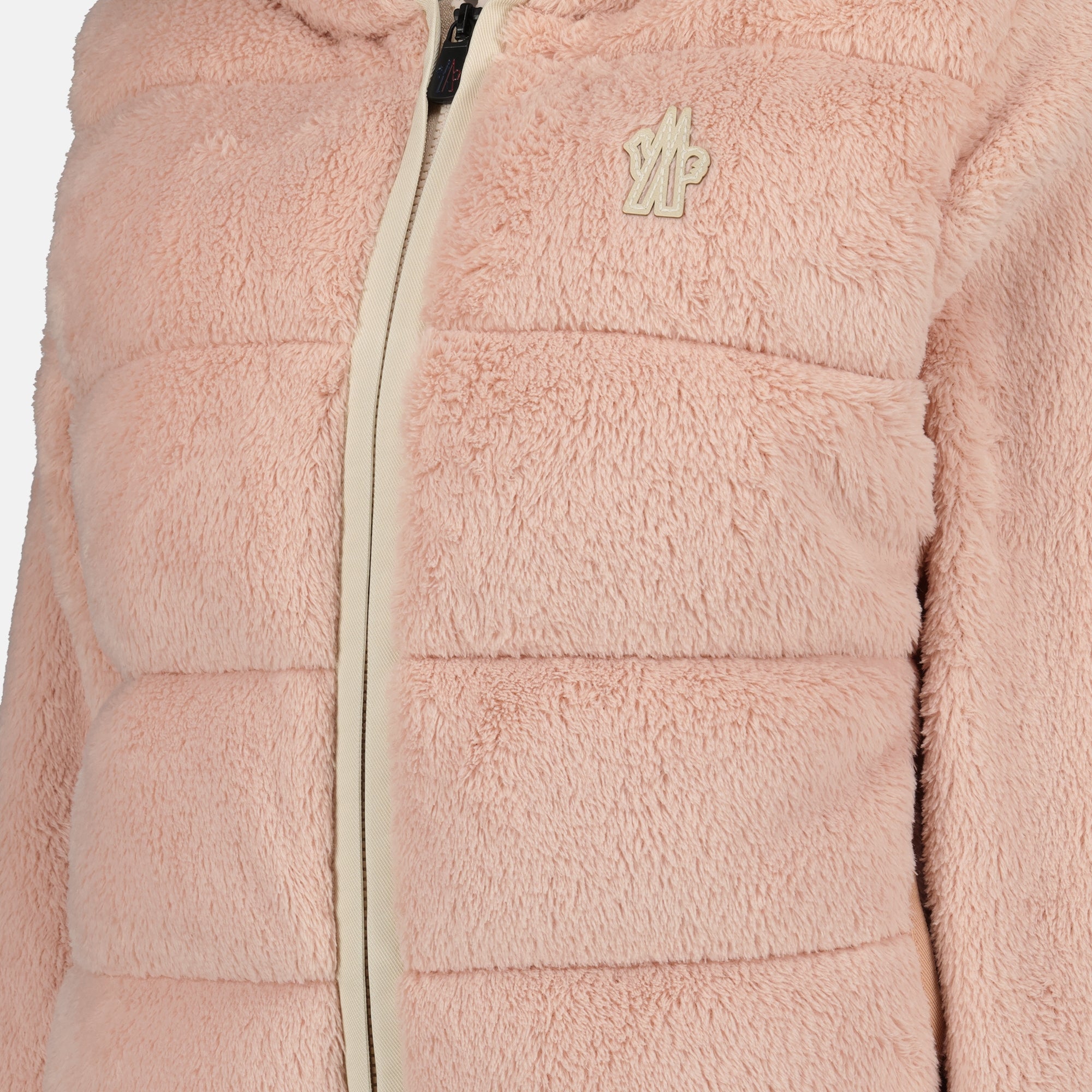 여성을 위한 Moncler Grenoble의 분홍색 Polartec® 지퍼 재킷 이미지 - 2025년 가을-겨울 시즌 - 상세 보기_1