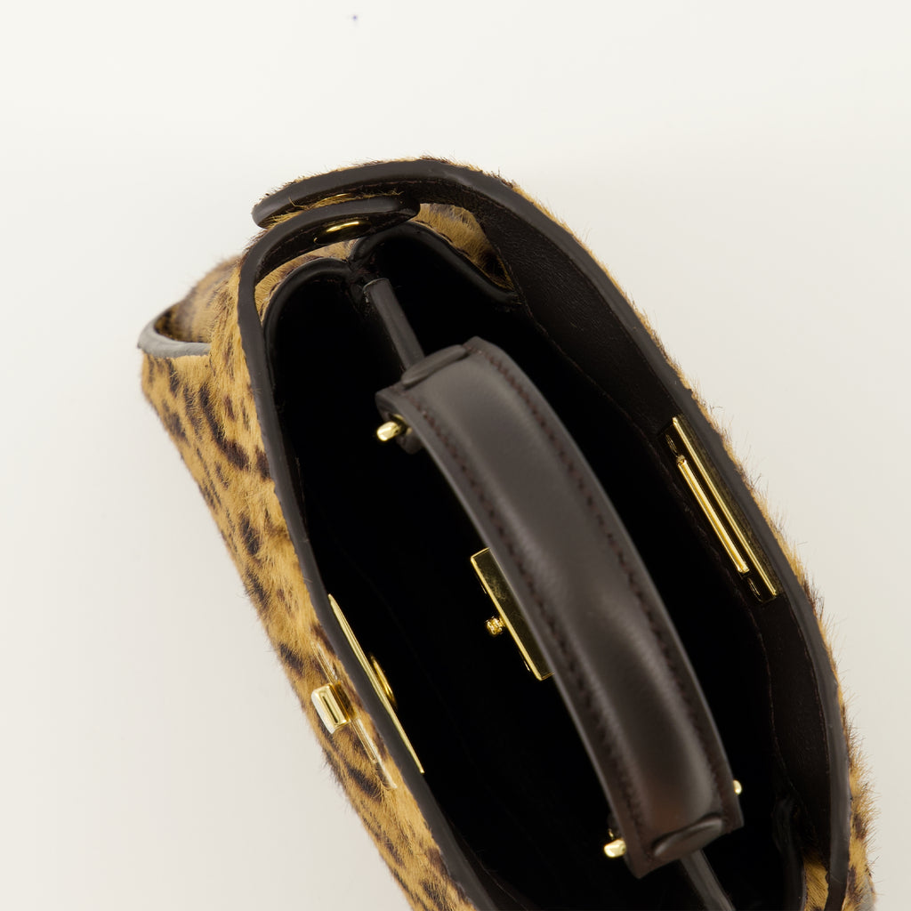 Image of the Fendi Peekabbo nano leopard bag for Women - Autumn-Winter 2025 - Detailed View_3