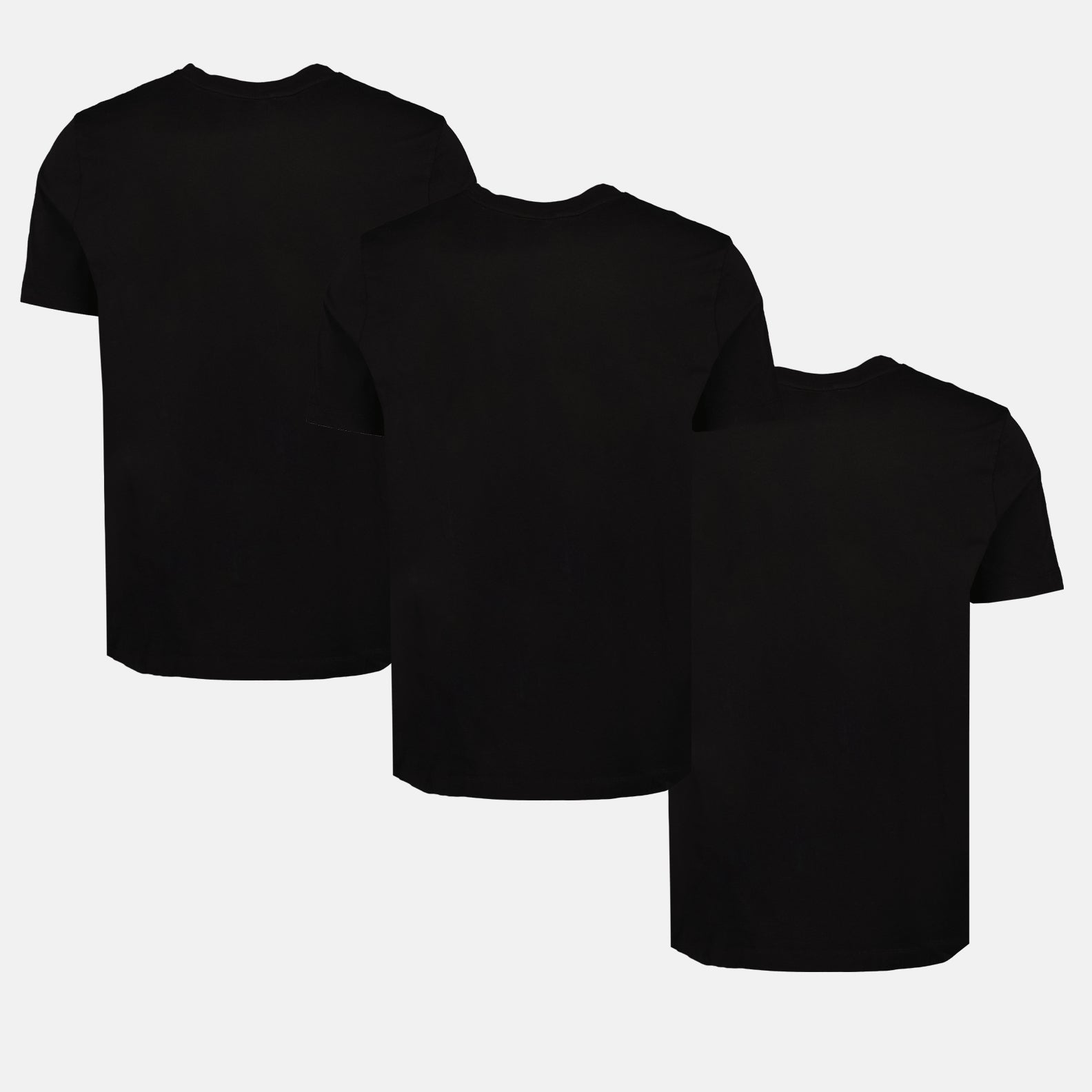 T-shirts Lot de T-shirts à logo Moncler Noir Homme
