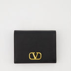 スモールレザーグッズ Portefeuille VLogo Signature Valentino Garavani 黒 Femme