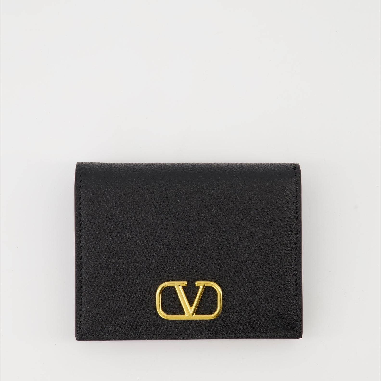 スモールレザーグッズ Portefeuille VLogo Signature Valentino Garavani 黒 Femme