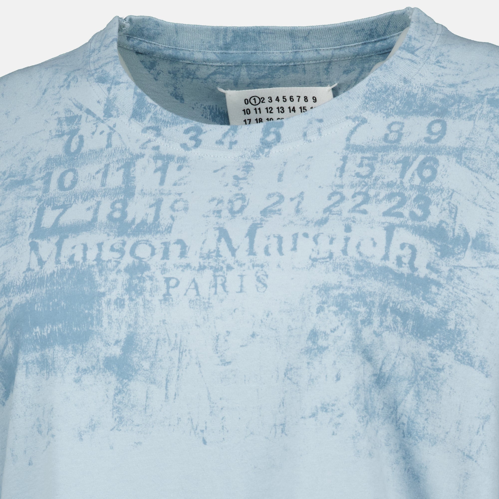 T-shirts T-shirt Blu Stampata Maison Margiela Bleu Femme