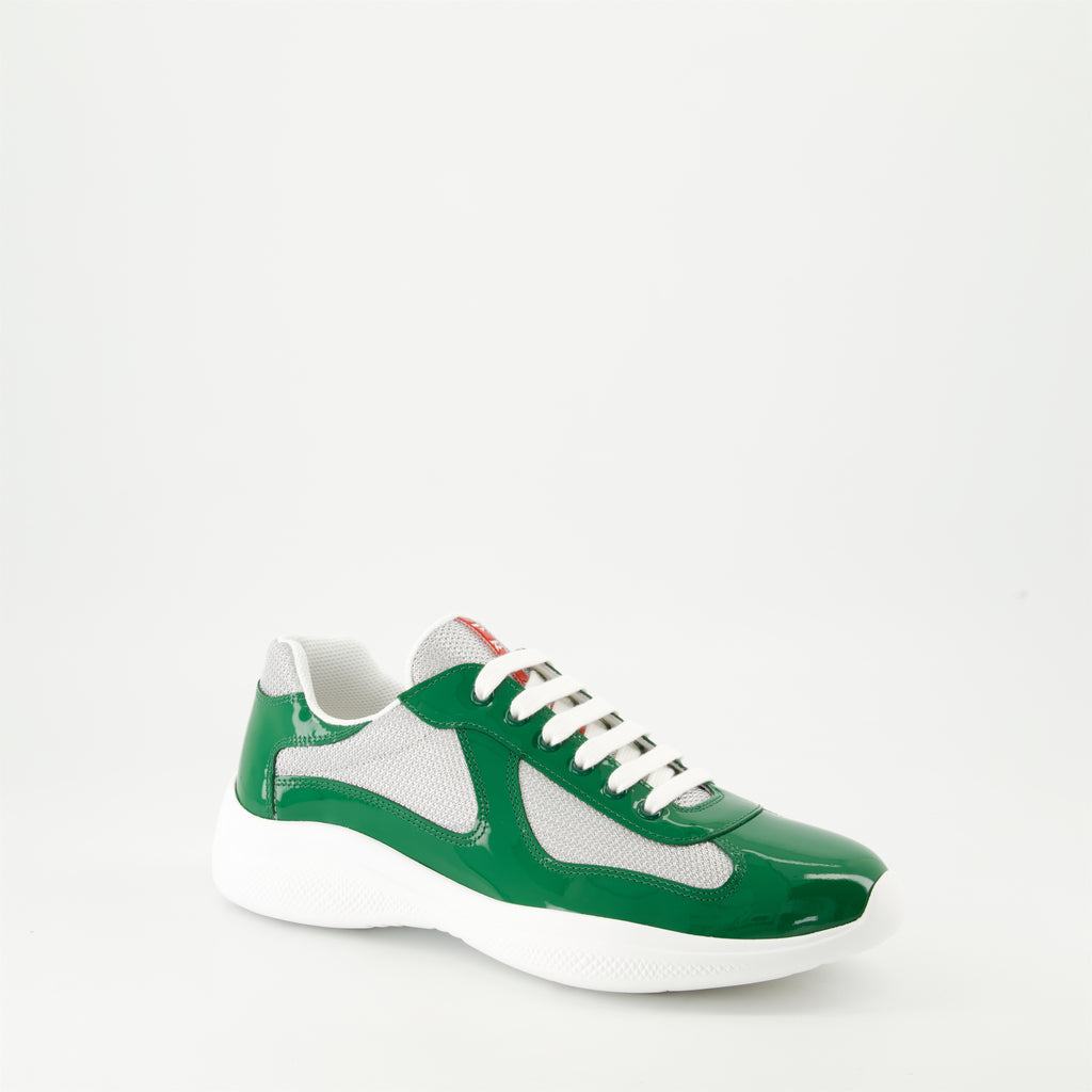 Baskets Baskets America's Cup Prada Vert Homme