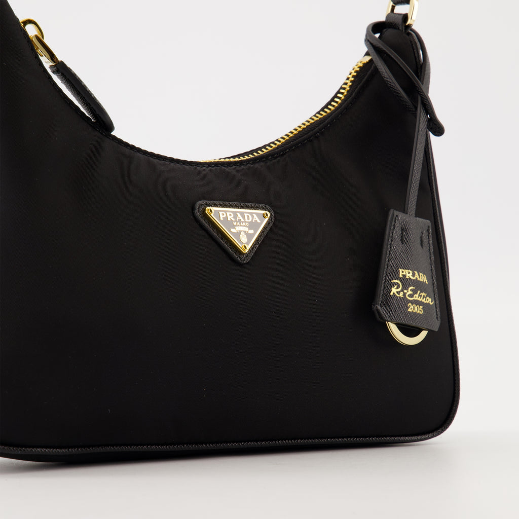 Sacs à main et épaule Mini Sac Re-Edition 2005 Prada Noir Femme