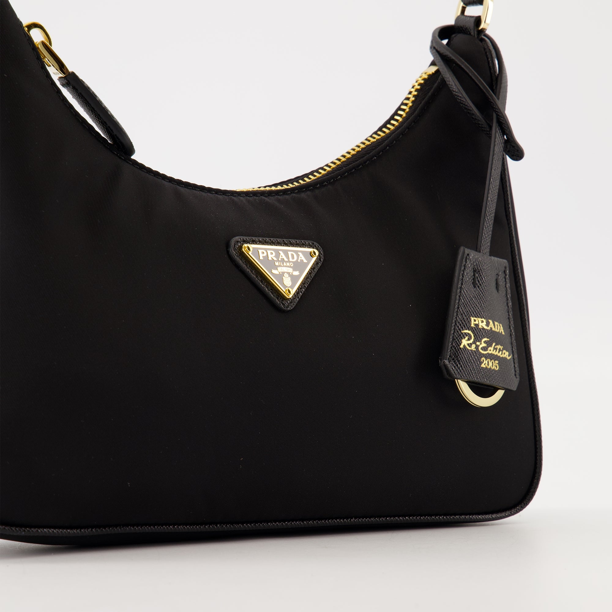 Sacs à main et épaule Mini Sac Re-Edition 2005 Prada Noir Femme