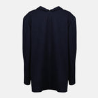 Manteaux Manteau Shetland bijou Prada Bleu foncé Femme