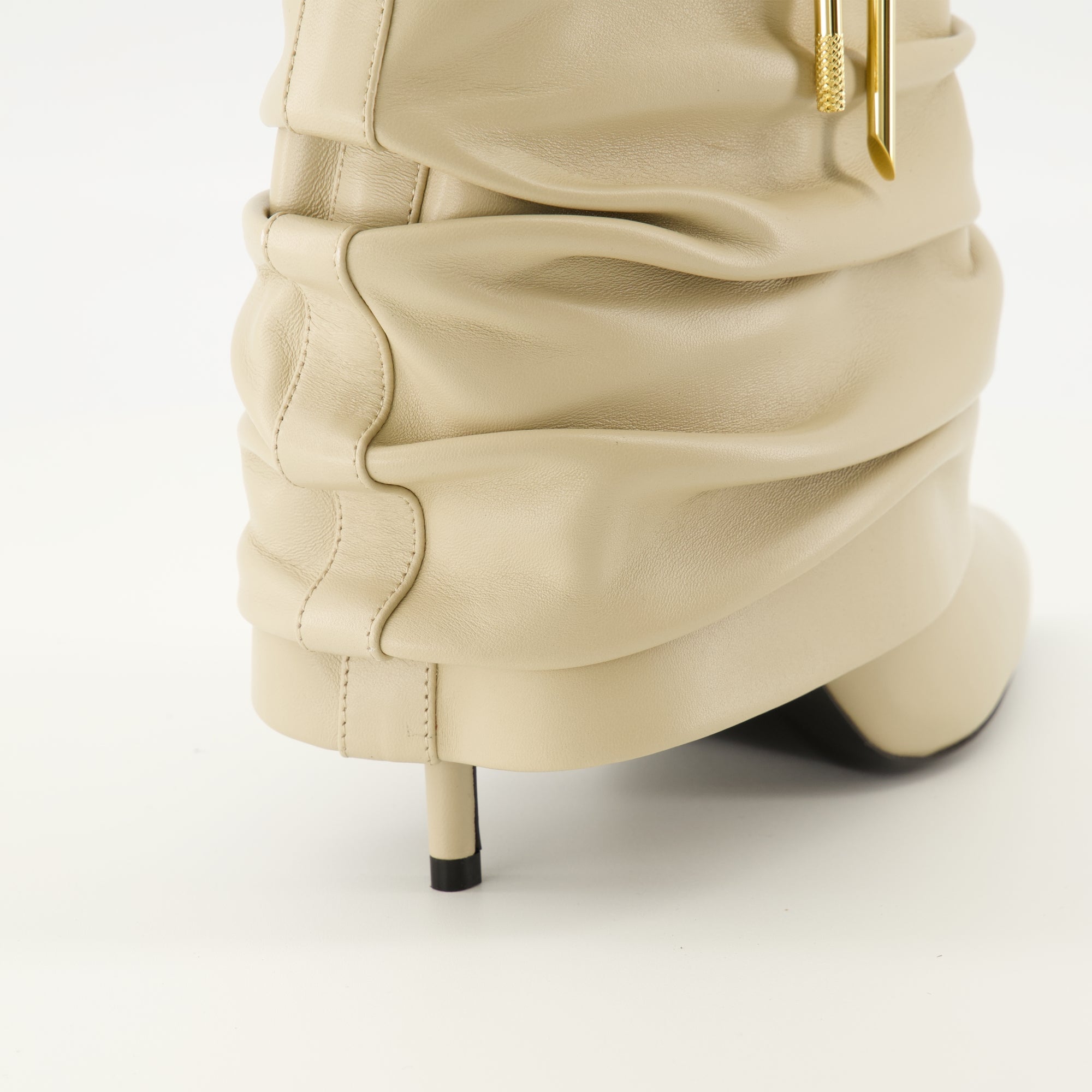 Image of the Givenchy Shark Lock ankle boots for women - Autumn-Winter 2025 season - Back view