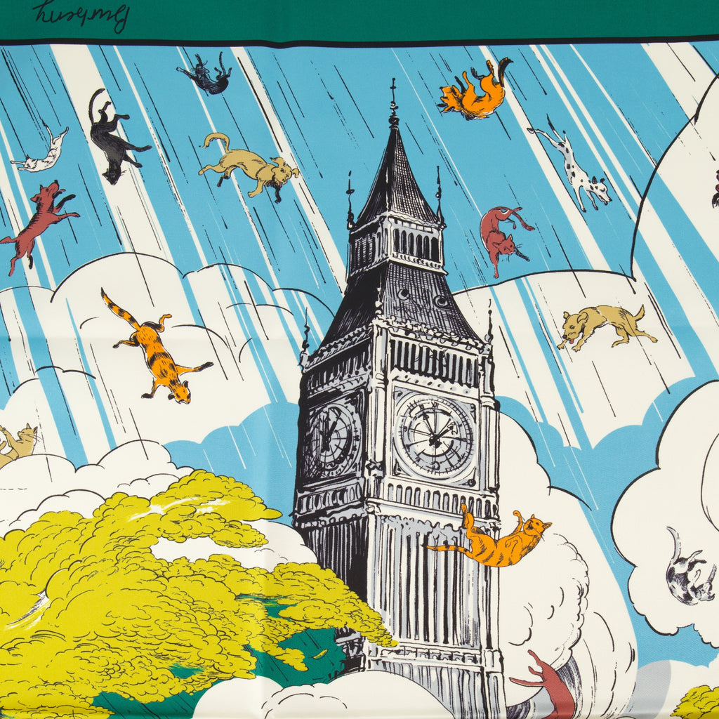 Imagem do lenço Raining Cats & Dogs da marca Burberry para Unisex - Coleção Primavera-Verão 2026 - Vista Detalhada 3