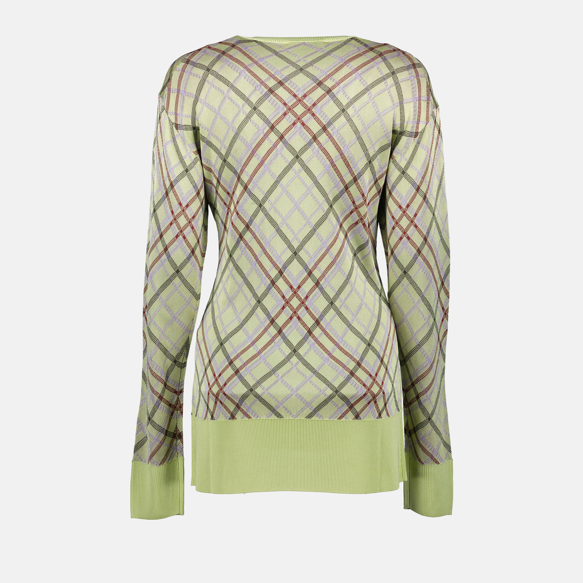 Maille Gilet à carreaux Rabanne Vert Femme