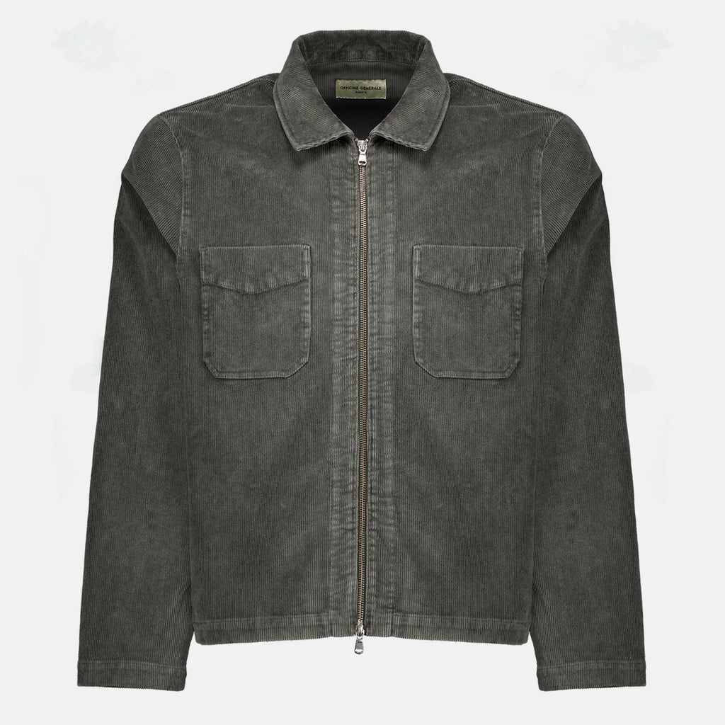 Vestes Grau Denim Overshirt Officine Générale Gris Homme