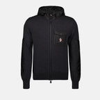 Vestes Veste en laine et nylon Moncler Grenoble Gris Homme