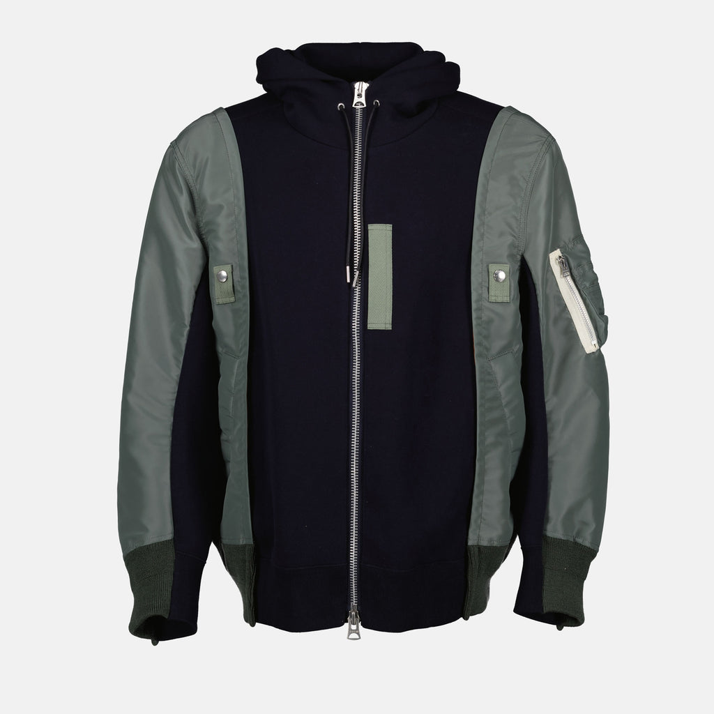 Jackets Two-tone Bombers Sacai Dark blue Men