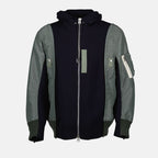 Jackets Two-tone Bombers Sacai Dark blue Men