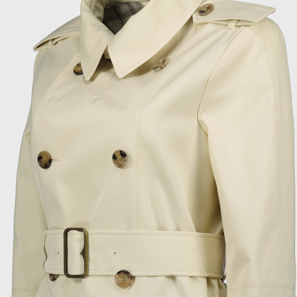 Manteaux Tench court Burberry Beige Femme