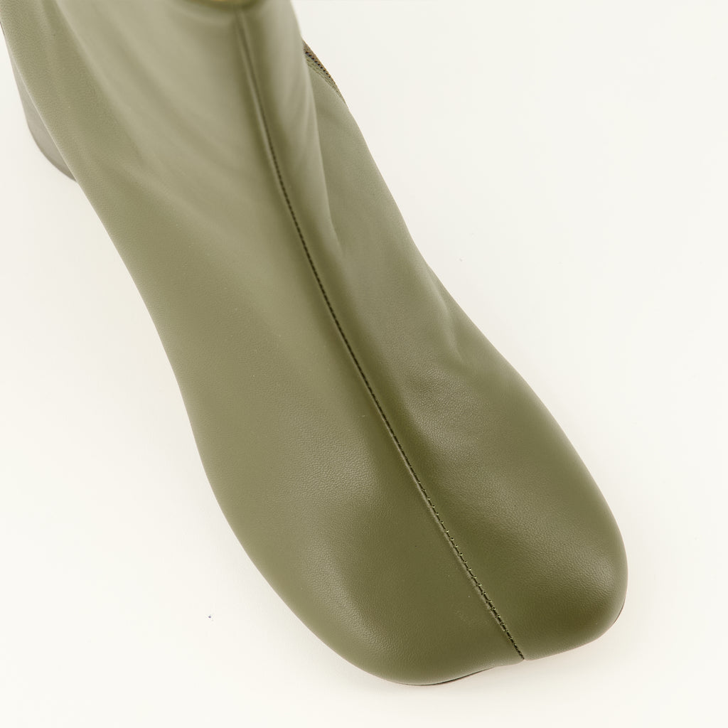 Bottines Anatomic Kaki Ankle Boots Mm6 Kaki Femme