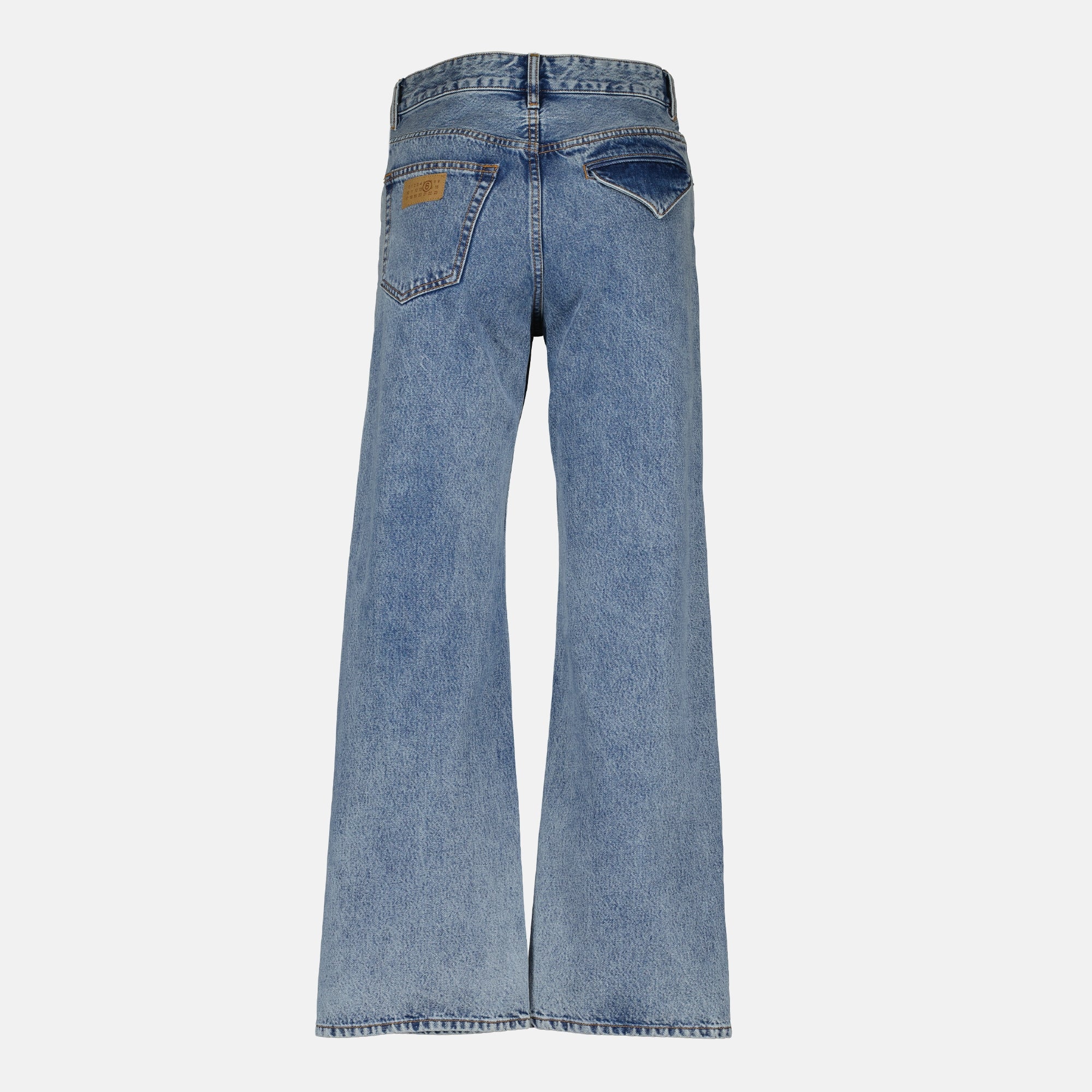 Image de l'article Jean droit de la marque Mm6 pour Femme - Saison Automne-Hiver 2025 - Vue de Dos