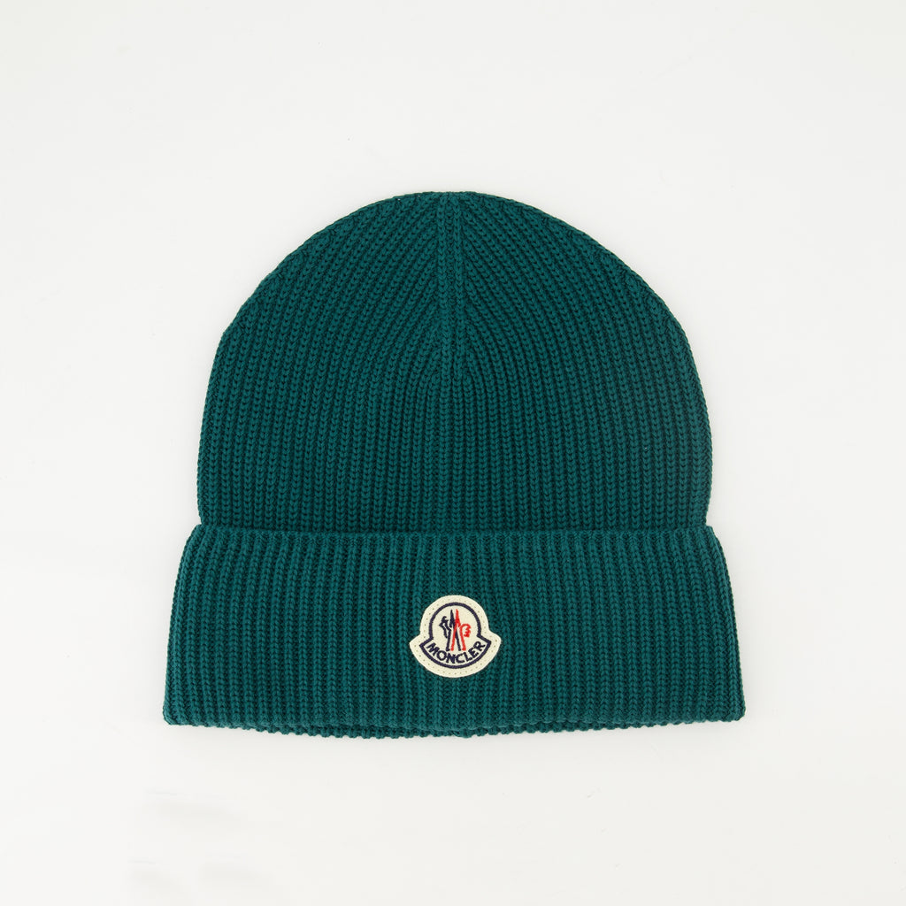 Hats, caps and beanies Green Knit Beanie Moncler Green Homme