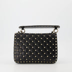 ハンドバッグ・ショルダーバッグ ロックスタッドスパイクバッグ Valentino Garavani 黒 Femme