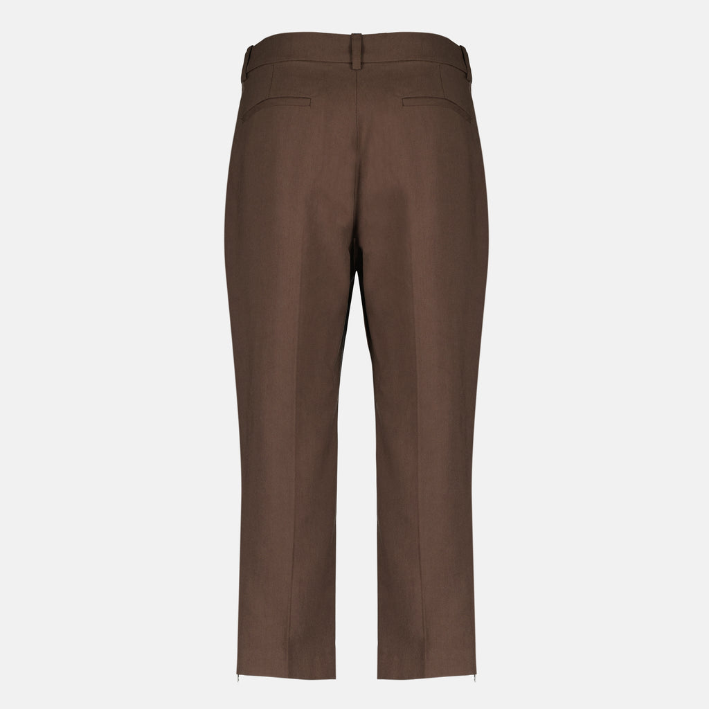 Pantalons Jeans dritti in cotone marrone Iro Marron Femme