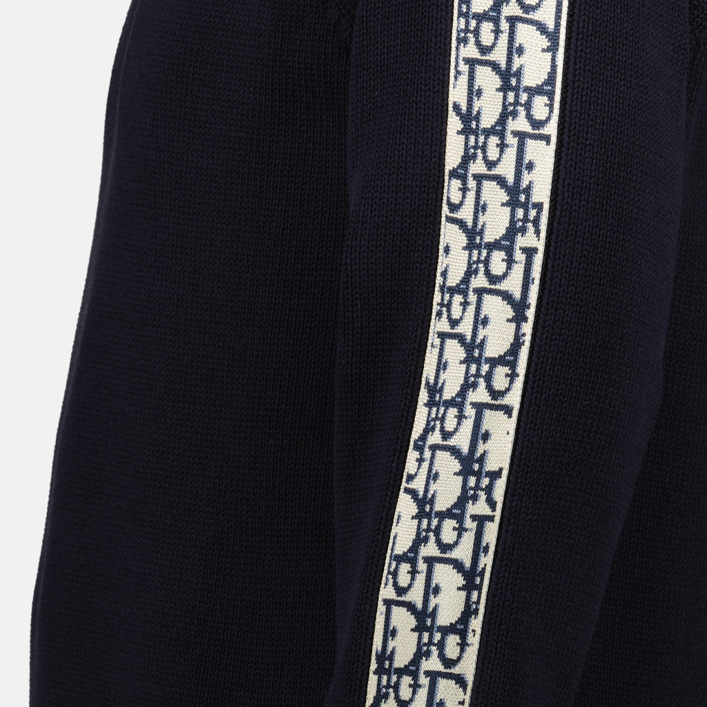 Bild des Dior Oblique navyblauen Pullovers der Marke Dior für Herren - Frühjahr-Sommer 2026 - Detaillierte Ansicht_1