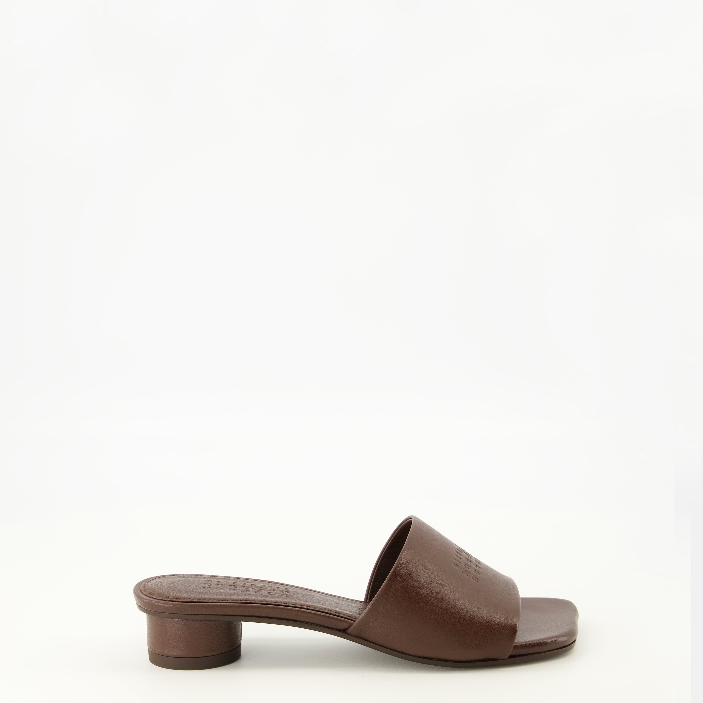Chaussures ouvertes Sandales Anatomic en cuir bordeaux Mm6 Marron Femme