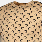Bild des beigen Jersey Moon Tops der Marke Marine Serre für Unisex - Herbst-Winter 2025 Saison - Detailansicht 1