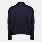 Vestes Marineblaue Wolljacke mit Reißverschluss Dior Bleu foncé Homme