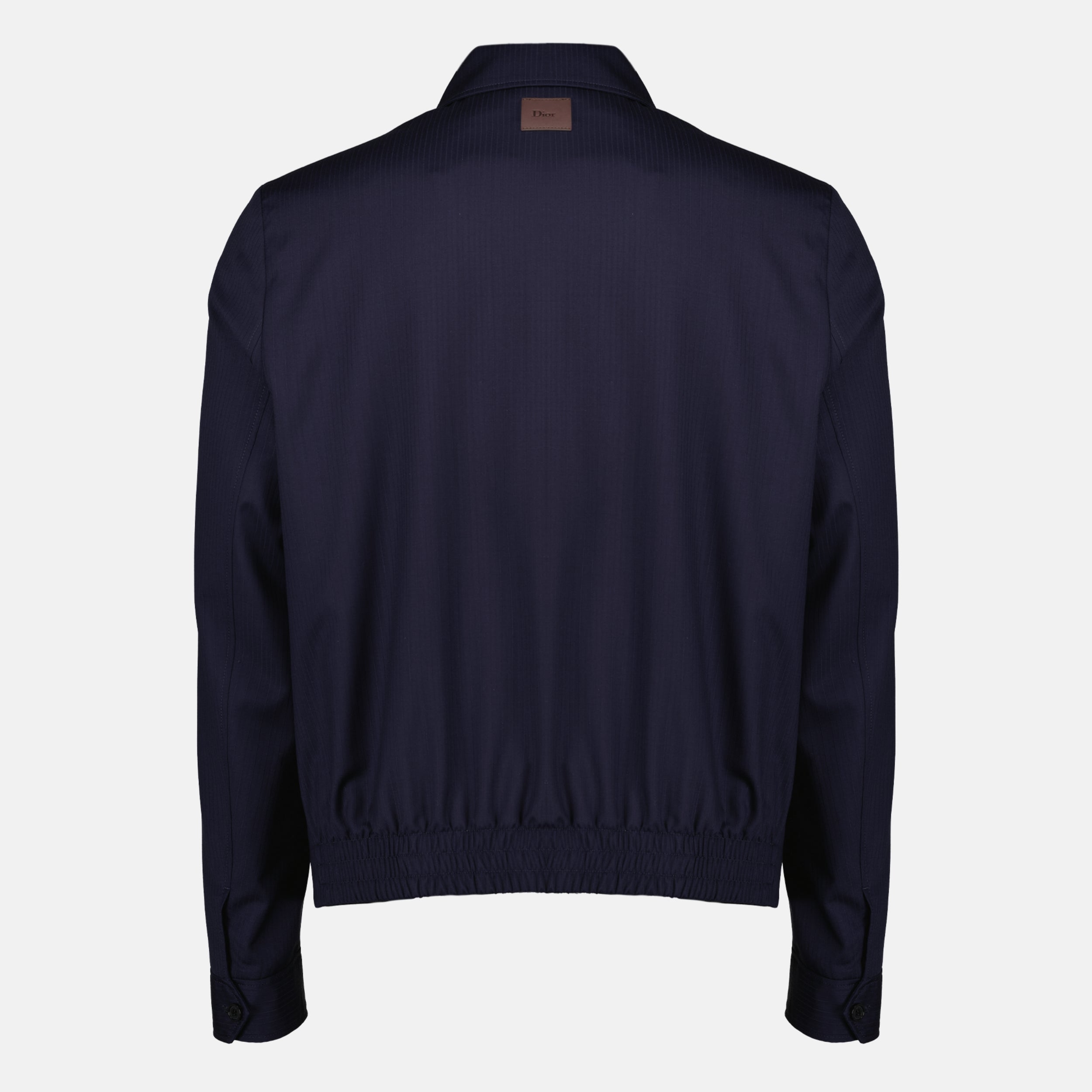 Vestes 네이비 블루 울 집업 재킷 Dior Bleu foncé Homme