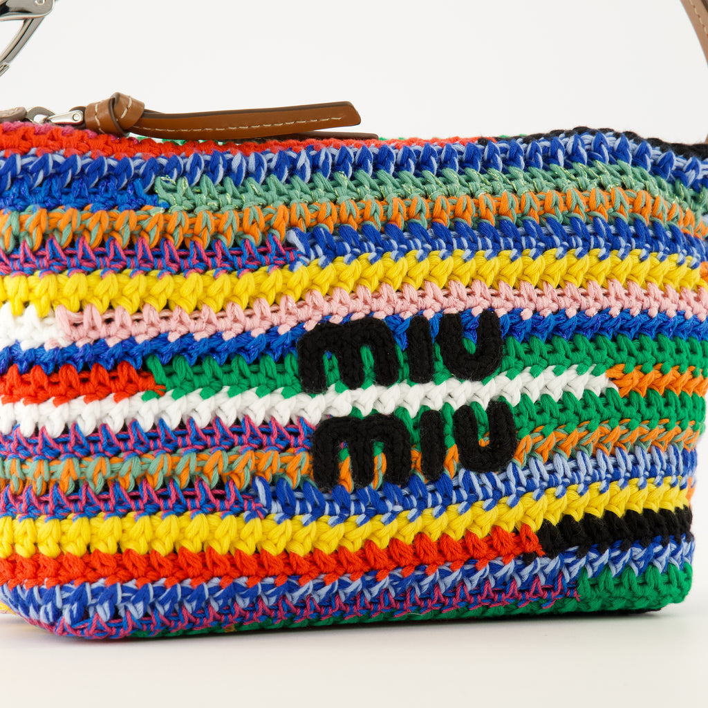 Sacs à main et épaule Pochette en crochet multicolor Miu Miu Multicolore Femme