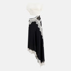 Imagen del vestido de camiseta Verve blanco y negro de la marca Christopher Esber para mujer - Temporada Primavera-Verano 2026 - Vista Frontal
