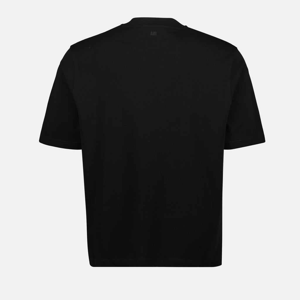 Camisetas Camiseta Ami de coeur Ami PARIS Negro Unisexo